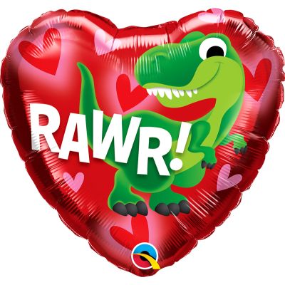 18 Inch Dino-rawr Foil Balloon