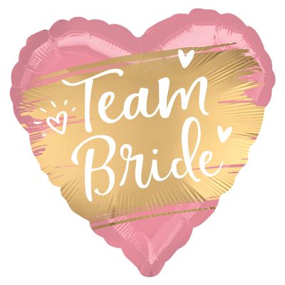 18 Inch Satin Gold Team Bride Foil Balloon