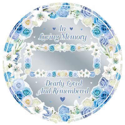 18 Inch Personalised Blue Remembrance Foil Balloon