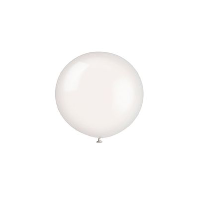 36 Inch Premium Linen White Balloons (pack quantity 6)