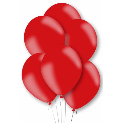 27cm Metallic Red Balloons (pack quantity 10)
