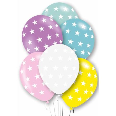 27cm Stars Balloons (pack quantity 6)