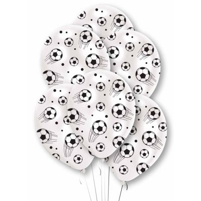 27cm Football Balloons (pack quantity 6)