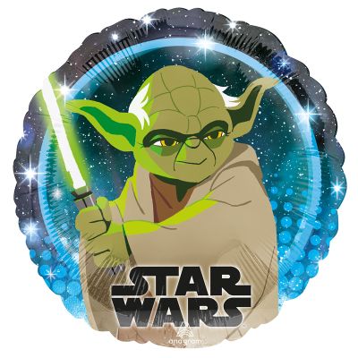 18 Inch Star Wars Galaxy Yoda Foil Balloon