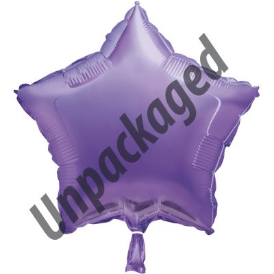 18 Inch Lavender Star Shaped Foil Balloon 12s