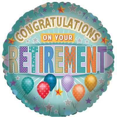 18 Inch Retirement Foil Balloon