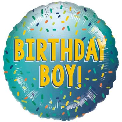 18 Inch Birthday Boy Foil Balloon
