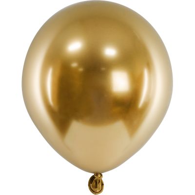 5 Inch Gold Glossy Balloons (pack quantity 50)