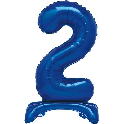 30 Inch  Blue Foil Standing Numeral 