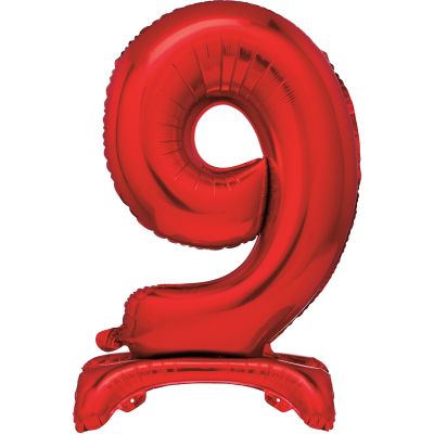 30 Inch Red Foil Standing Numeral 