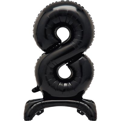 30 Inch Black Foil Standing Numeral 