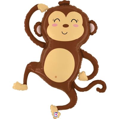41 Inch Jungle Monkey Foil Balloon