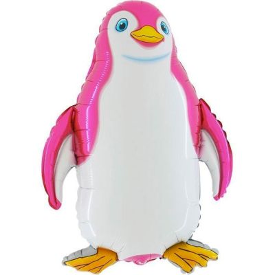 29 Inch Pink Penguin Shaped Foil Balloon
