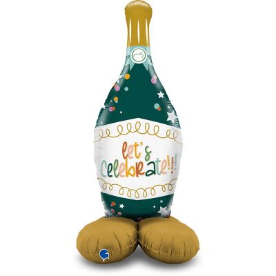 Bottle Let's Celebrate Foil Stand-up