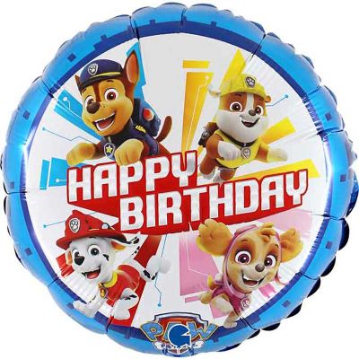 18 Inch Paw Patrol Happy Birthday Foil Balloon