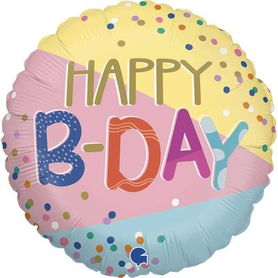 18 Inch Funky Dots Birthday Foil Balloon