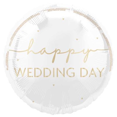 18 Inch Happy Wedding Day Foil Balloon