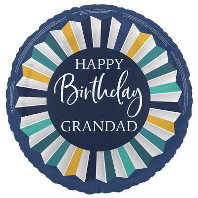 18 Inch Happy Birthday Grandad Foil Balloon