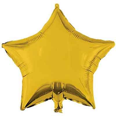 18 Inch Gold Star Shaped Foil Balloon