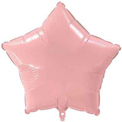 18 Inch Pink Pastel Star Foil Balloon