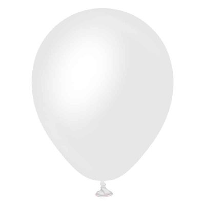 5 Inch Opaque Satin Snow White Kalisan Latex (pack quantity 50)