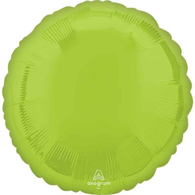 18 Inch Vibrant Green Round Foil Balloon