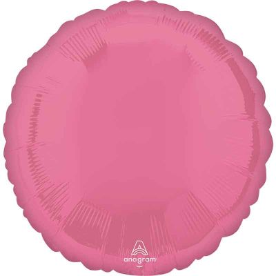 18 Inch Vibrant Pink Round Foil Balloon