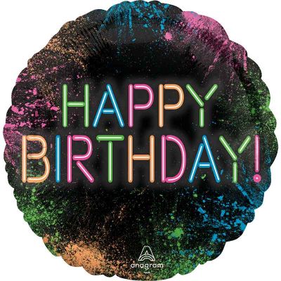 18 Inch Let's Glow Crazy Foil Balloon