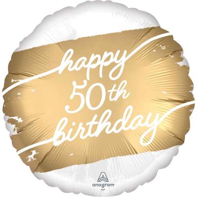 18 Inch Golden Age 50 Foil Balloon
