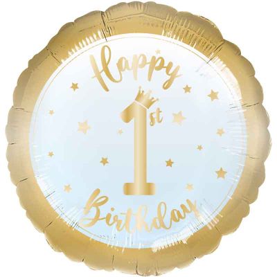 18 Inch Boy 1st Bday Foil Balloon