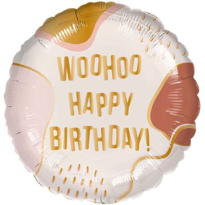 18 Inch Woo Hoo Birthday Foil Balloon