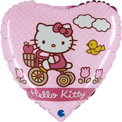 18 Inch Hello Kitty Biking Foil Balloon