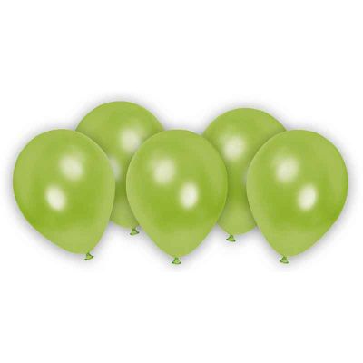 Metallic Pastel Green Balloons (pack quantity 8)