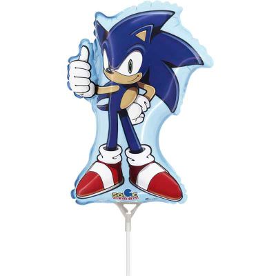 15 Inch Sonic Mini Air Fill Foil Balloon 10s