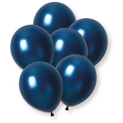 12 Inch Navy Blue Pearlised Balloons (pack quantity 8)