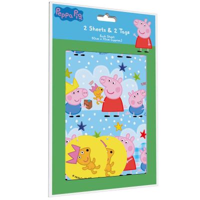 Peppa Pig Design Folded Gift Wrap Set