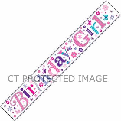 9ft Birthday Girl Banner