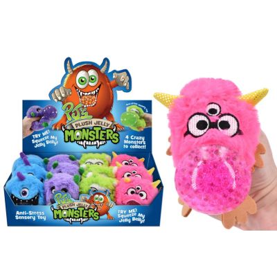 4assorted Plush Jelly Squeezer Monsters 12s