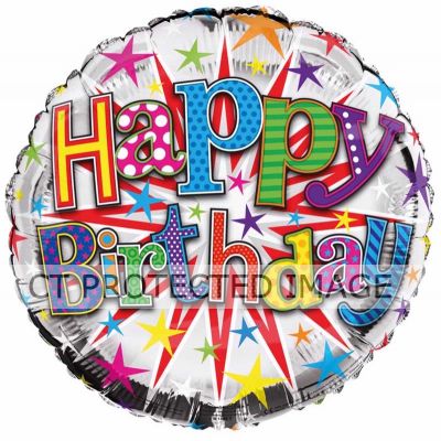 18 Inch Birthday Generic Foil Balloon