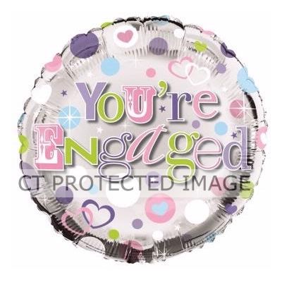 18 Inch Engaged Foil Balloon
