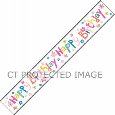 Birthday Girl 9ft Foil Banner