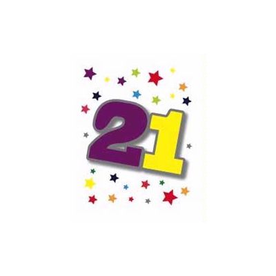 21st Elvin  Gift Tag  12s