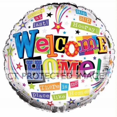 18 Inch Welcome Home Foil Balloon