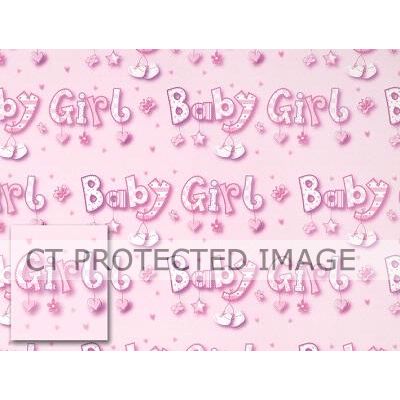 Baby Girl Folded Wrap & Tags