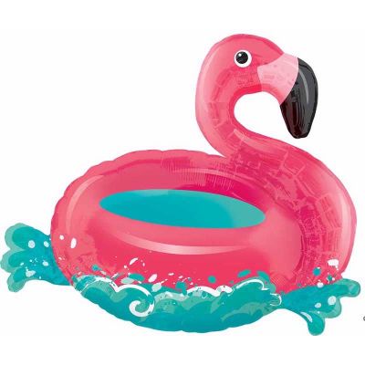 Floating Flamingo Super Shaped Foil Balloon