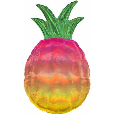 Iridescent Pineapple Super Shaped Foil Balloon