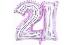 21st Birthday Jumbo Foil Balloons