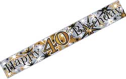 40th Birthday Banners