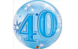 40th Birthday Bubble Balloons