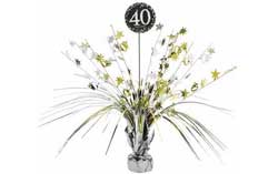 40th Birthday Centrepieces